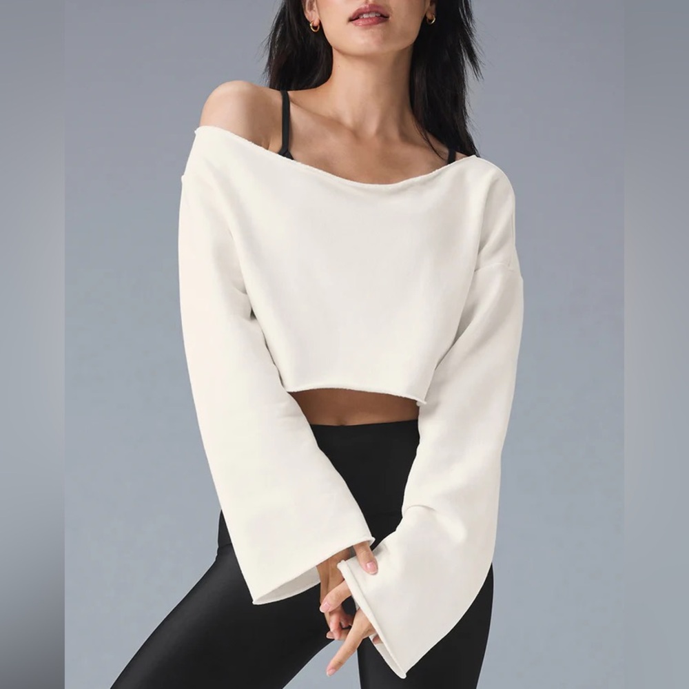 ALO Cropped Bare Shoulder Coverup